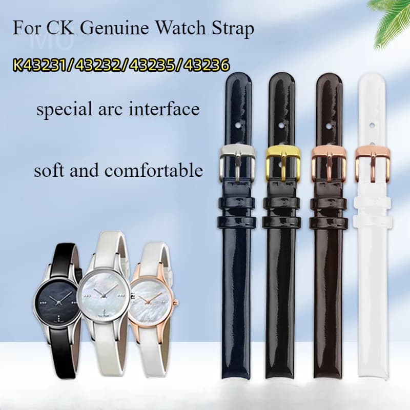 Per CK cinturino in vera pelle da donna K43231/43232/43235/43236 cinturino per orologio impermeabile lucido di piccole dimensioni 30 mm