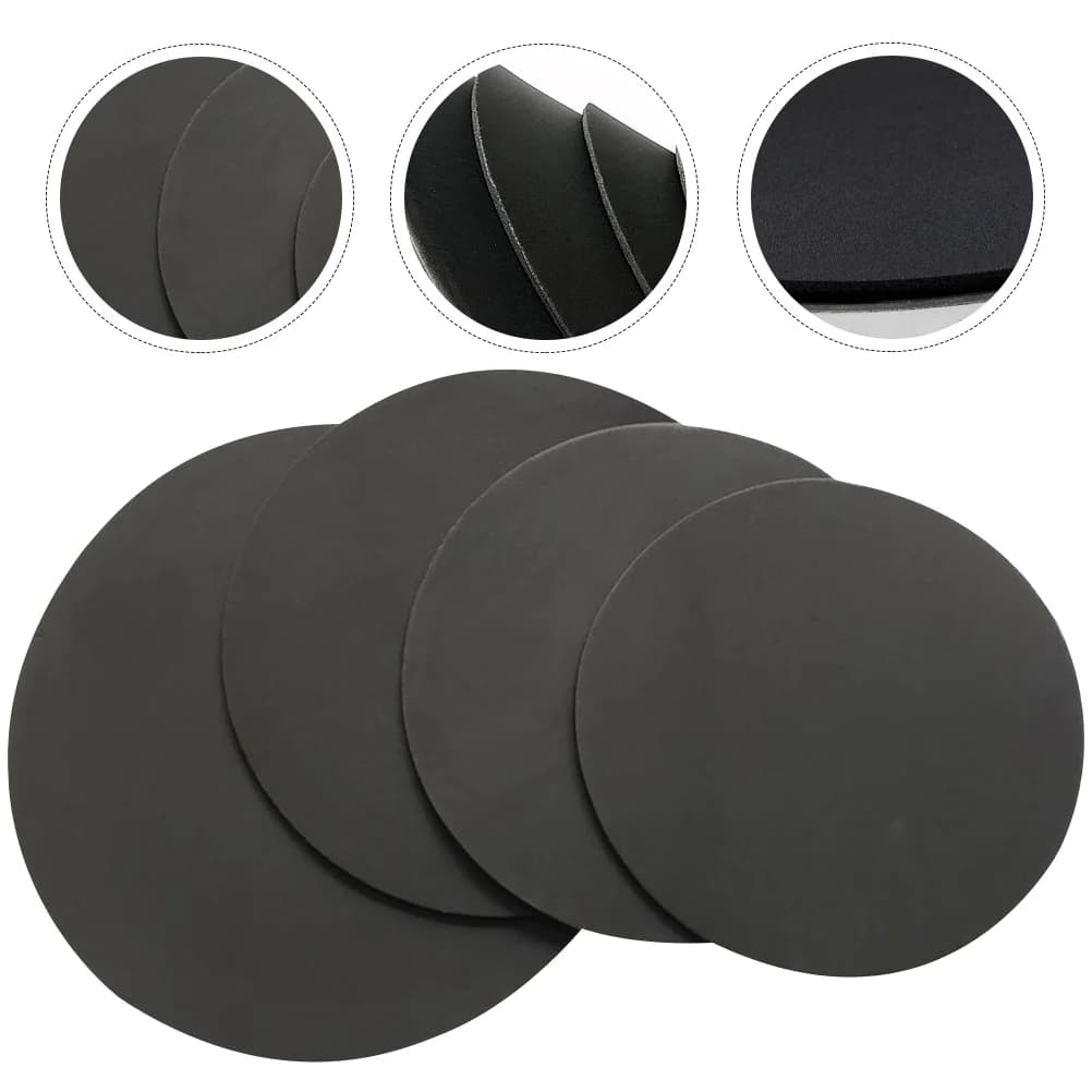 4 pz Tamburo Pratica Pad Accessori Silenzioso Per Set Parti Strumenti Jazz Schiuma di Gomma Rullante Tenore Tamburo Muto Kit Silenziatore Pad 12