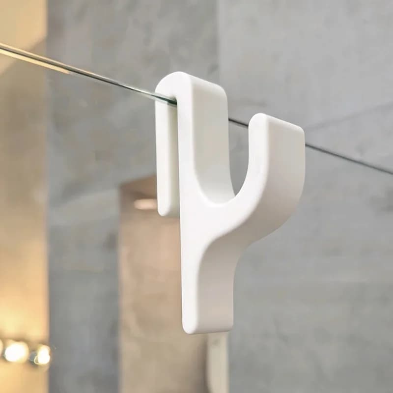 Gancio appendi asciugamani 3D per porte doccia in vetro da 8 mm, appendiabiti da bagno per asciugamani, vestiti, accappatoi, dormitorio, appartamento, lavanderia
