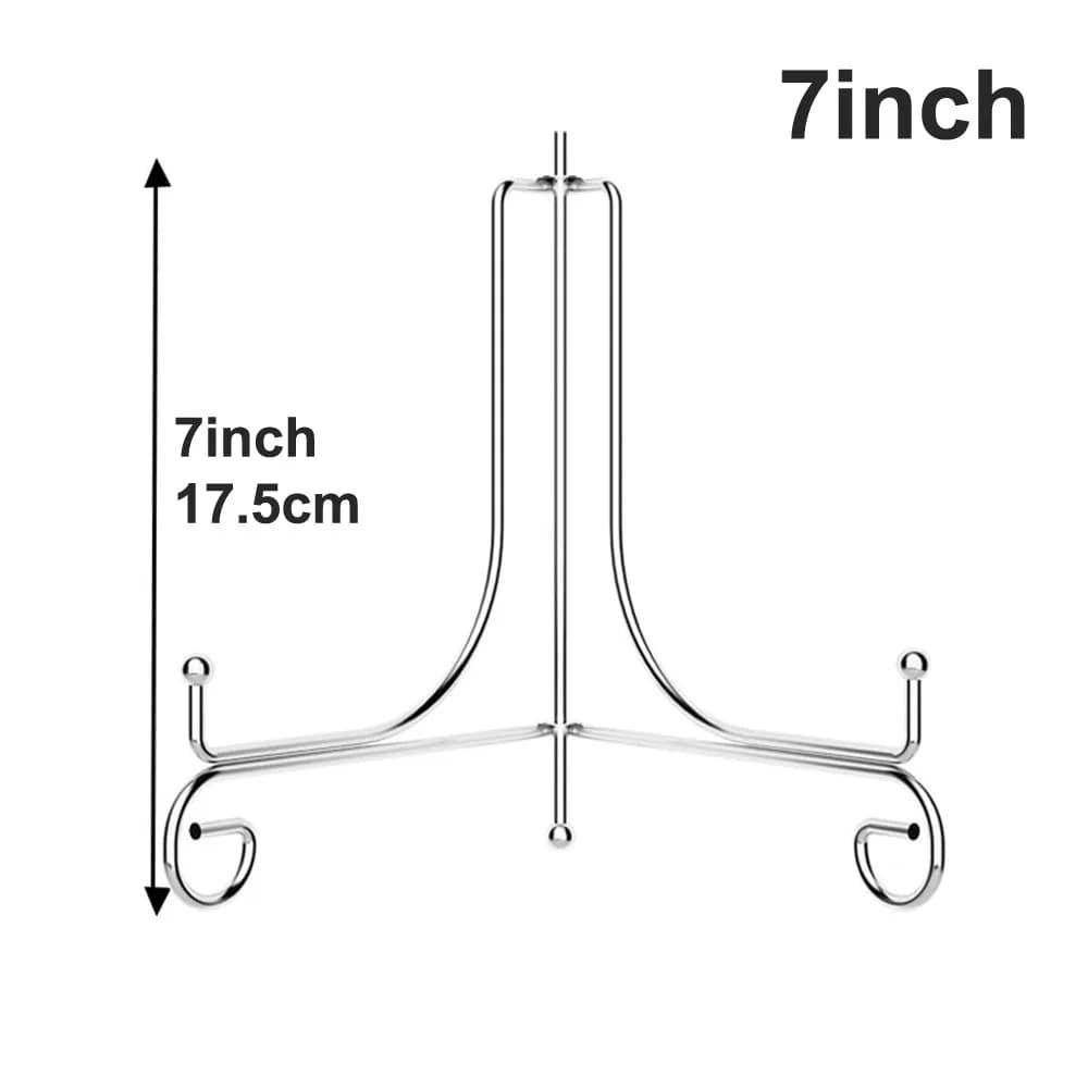 Durable Foldable Plate Stands Iron Solid Metal Easel Rack 4 6 8 10 12inch Book Holder Bowl Picture Frame