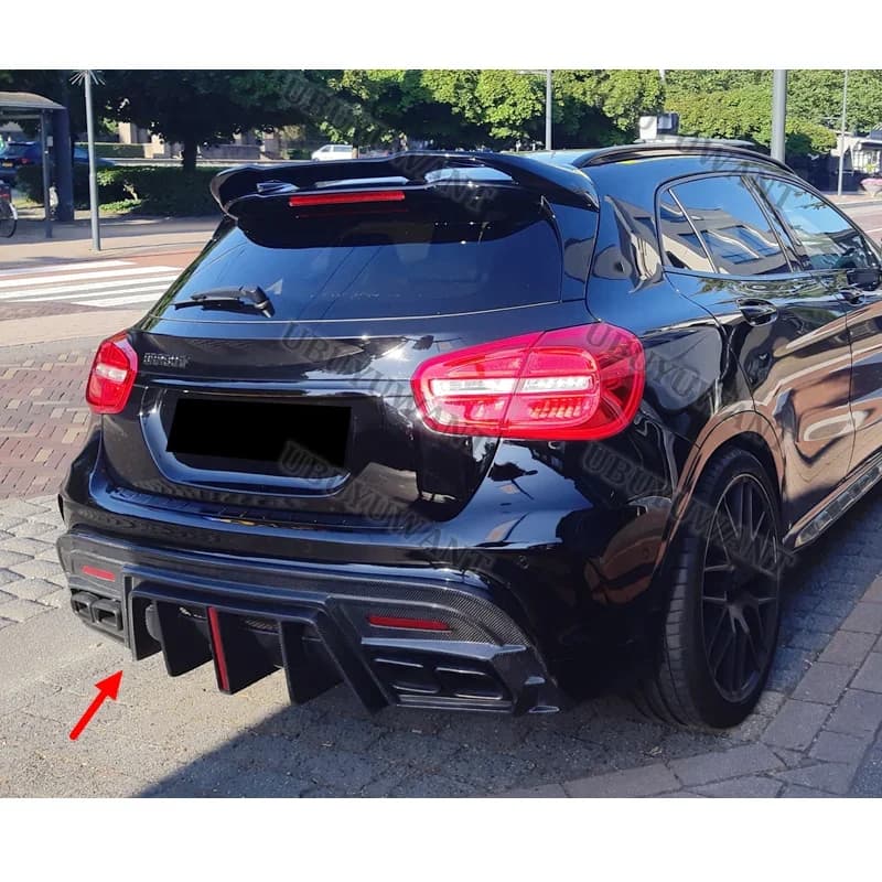For Benz GLA Class X156 GLA260 GLA45 Car Rear Bumper Diffuser Splitters Spoiler Back lip shunt body kit