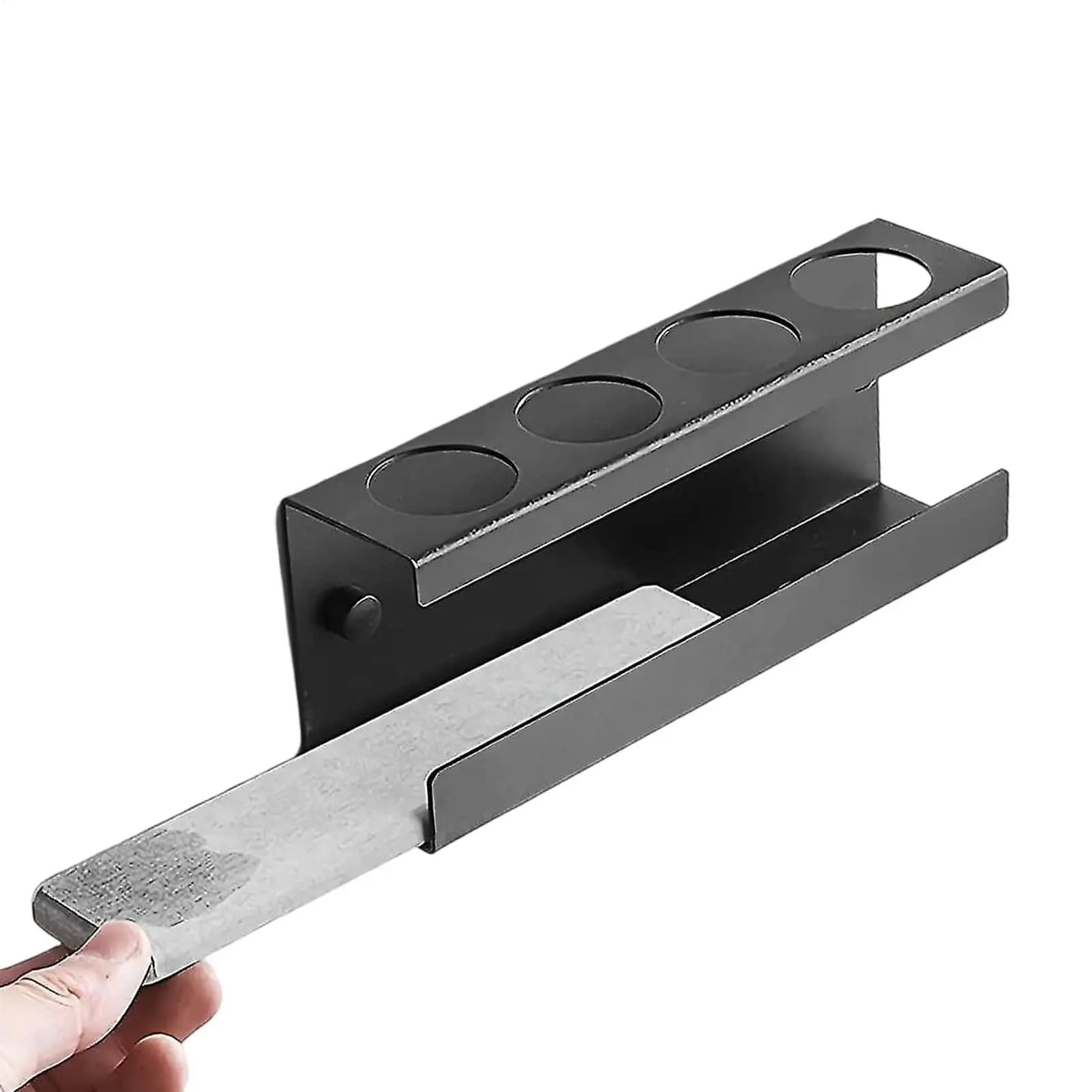 Portaspazzolino a 4 slot senza supporto di perforazione con base in diatomite Portaspazzolino da bagno Portaoggetti per dentifricio da cucina