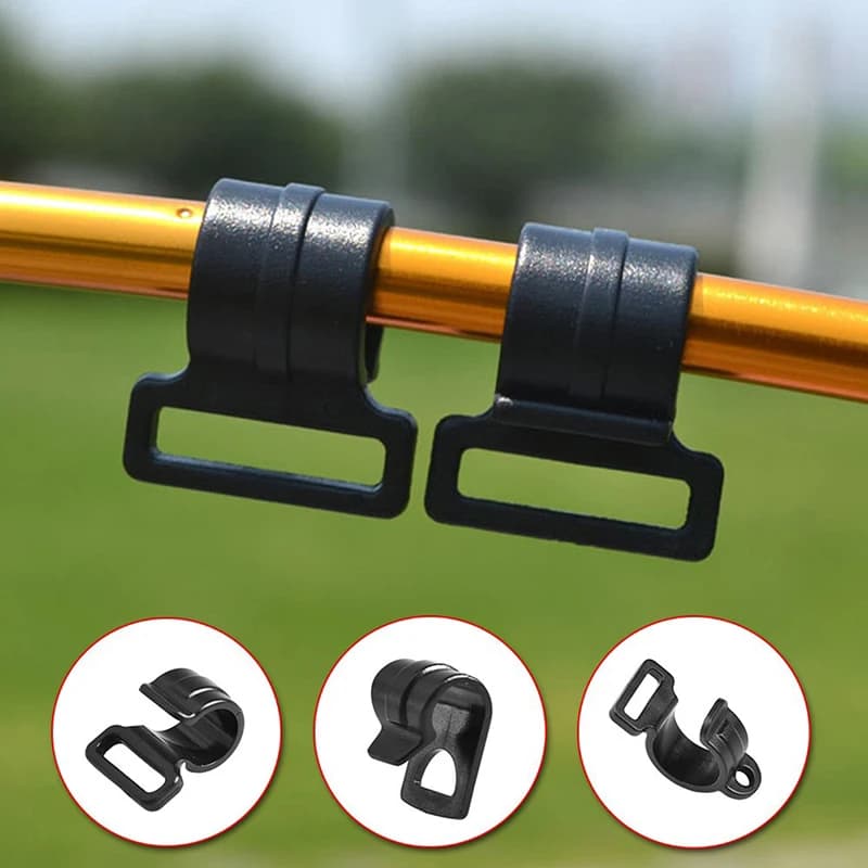 Offerta imperdibile! Confezione da 10 Ganci per Tenda, Clip Antivento per Tende da Campeggio e Roulotte