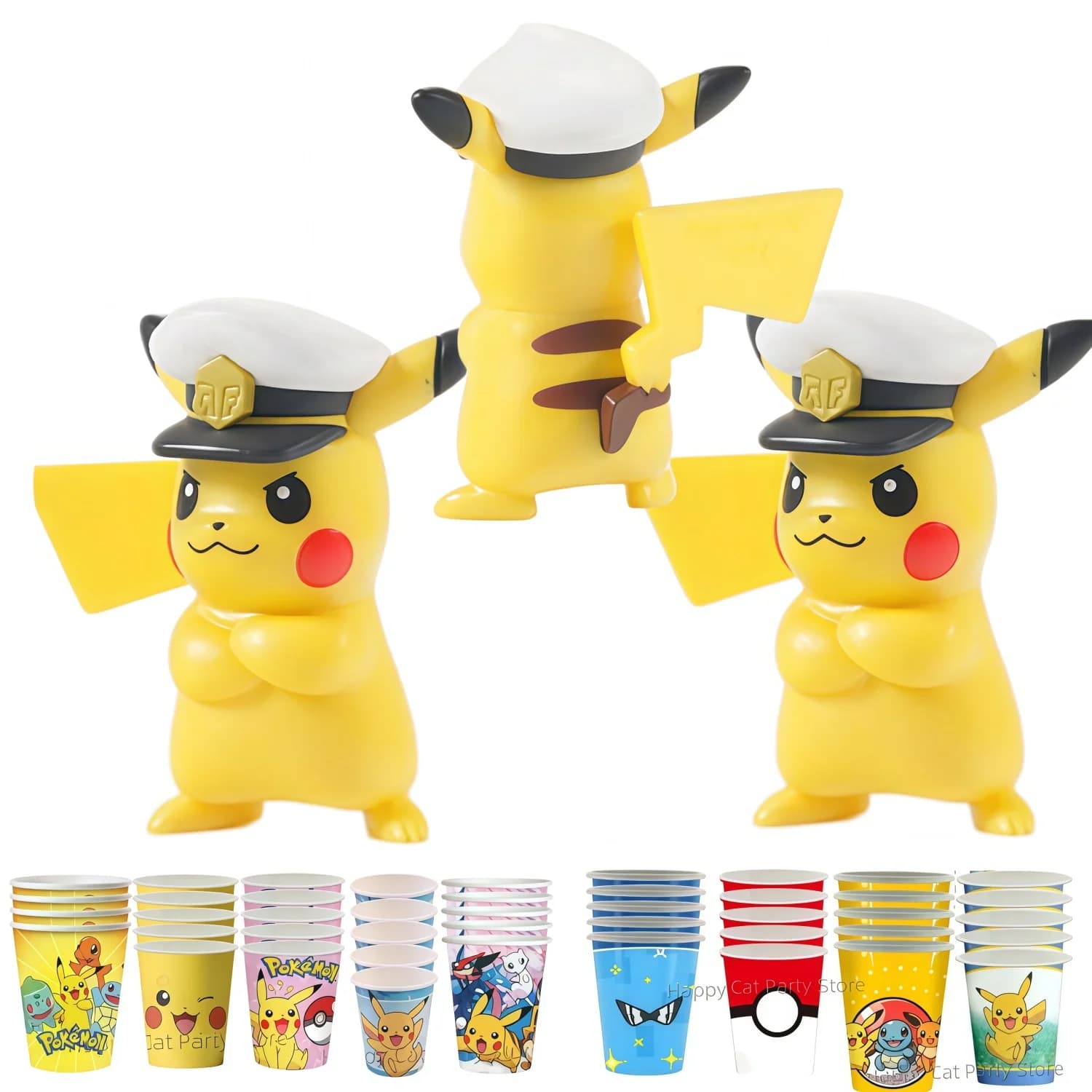 Pokemon Party Cup Decorazioni per feste di compleanno Pikachu Tazza usa e getta Poke Ball Tazza di carta Baby Shower Bambini Ragazzi Bomboniere Forniture per feste