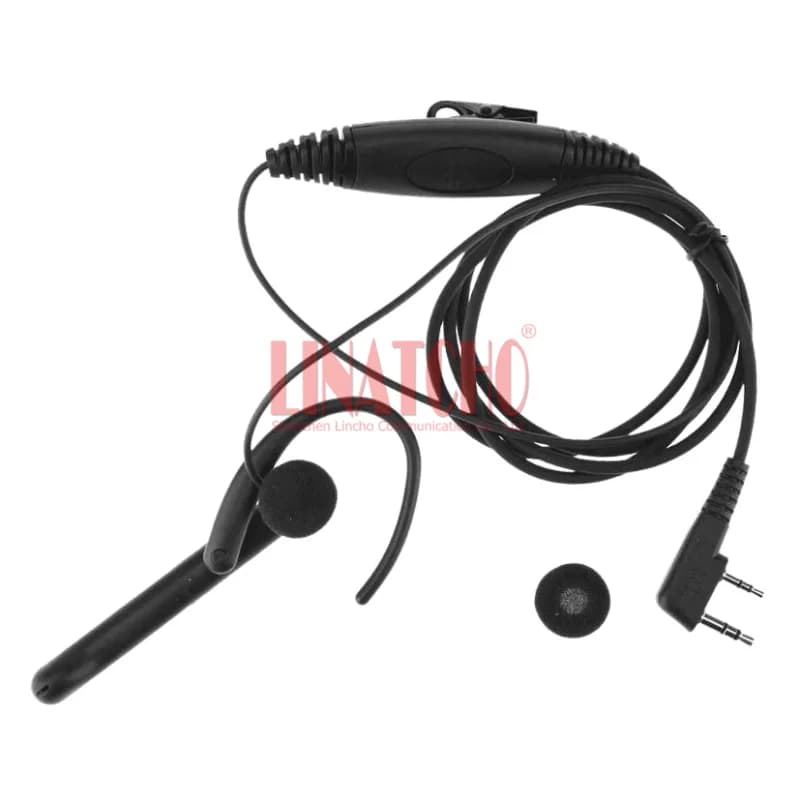 Auricolare a 2 Pin con Microfono per Walkie Talkie Baofeng 888S UV5R, Cuffie a Mani Libere
