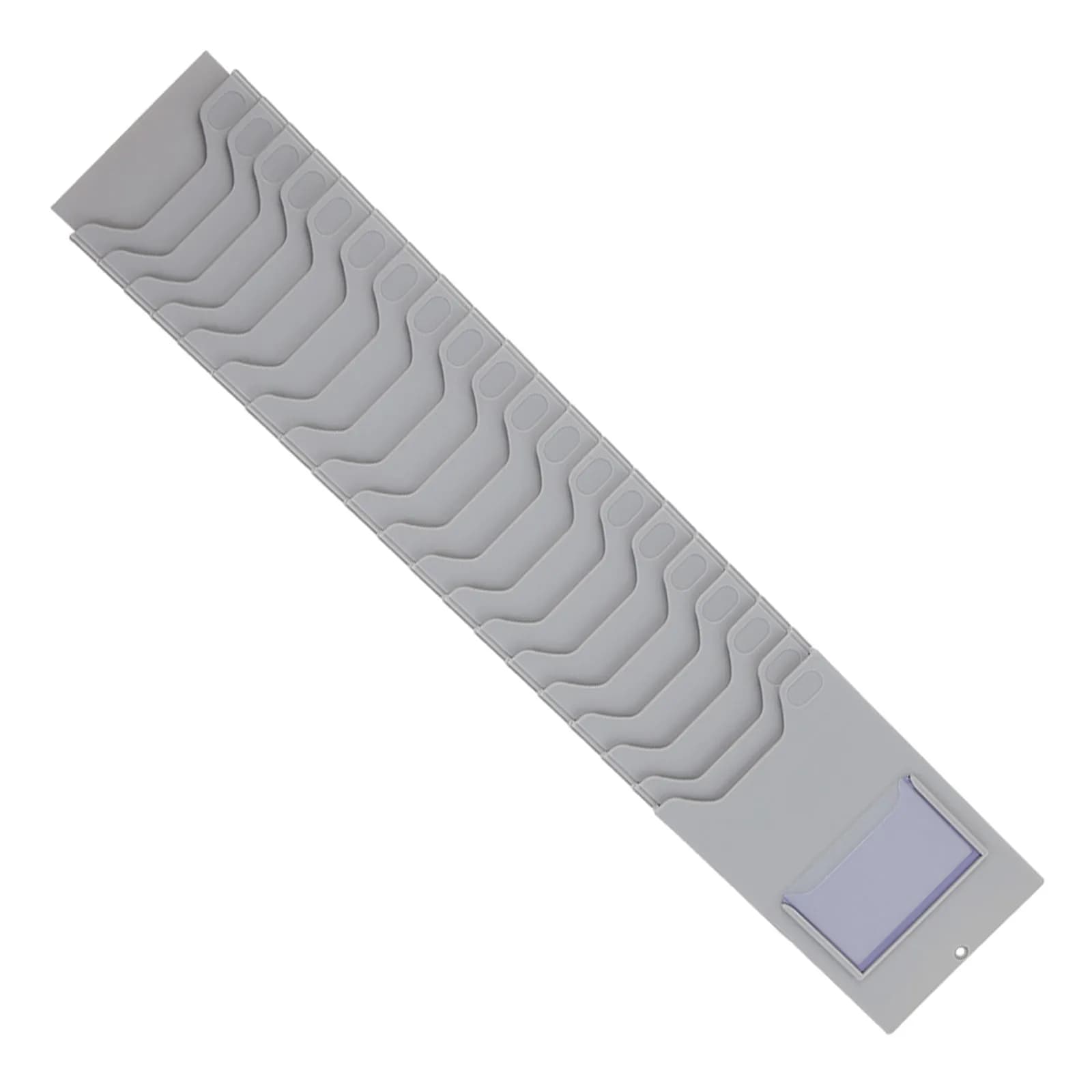 Porta Schede in Plastica Resistente per Magazzino con Scomparti Multipli per Schede di Presenza, Etichette e Documenti