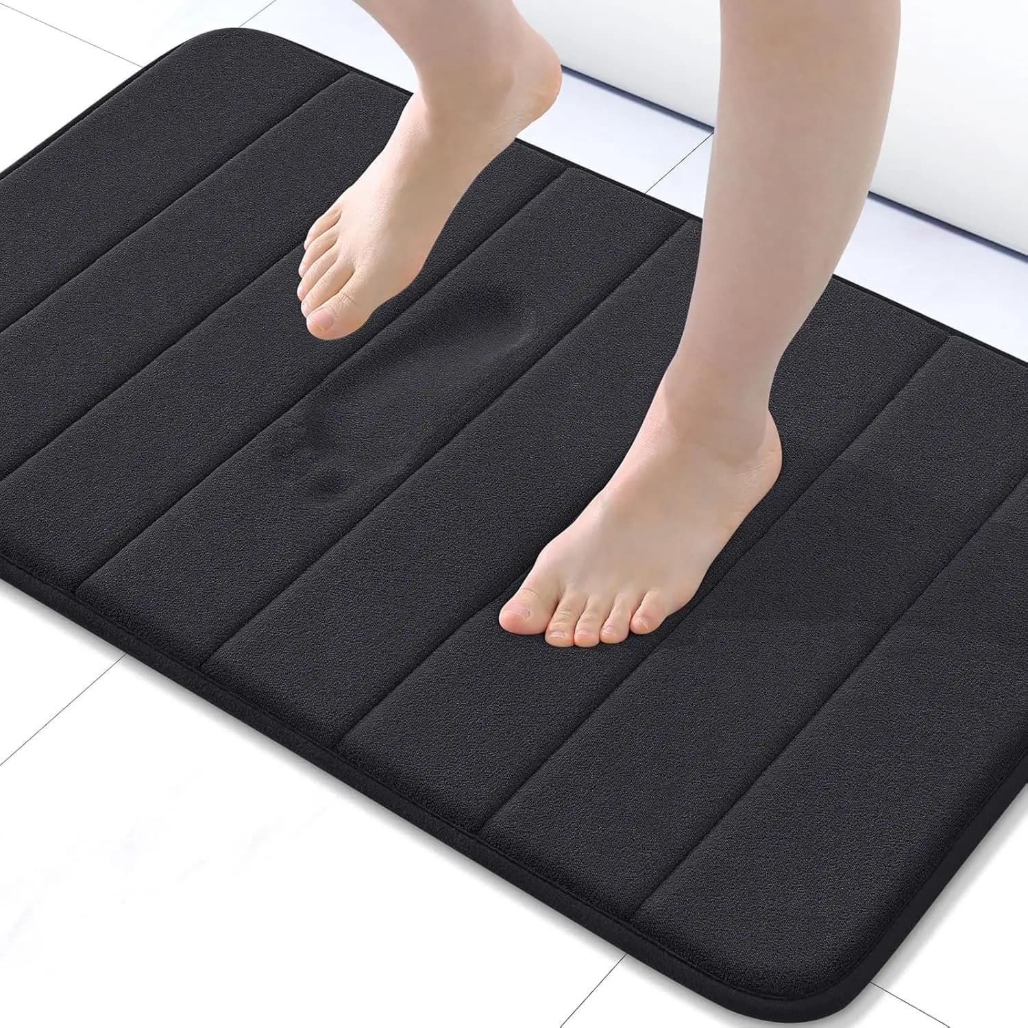 Tappetino da Bagno Ultra Morbido Antiscivolo, 30x20 Pollici, Assorbente e Lavabile in Lavatrice per Bagno e Doccia