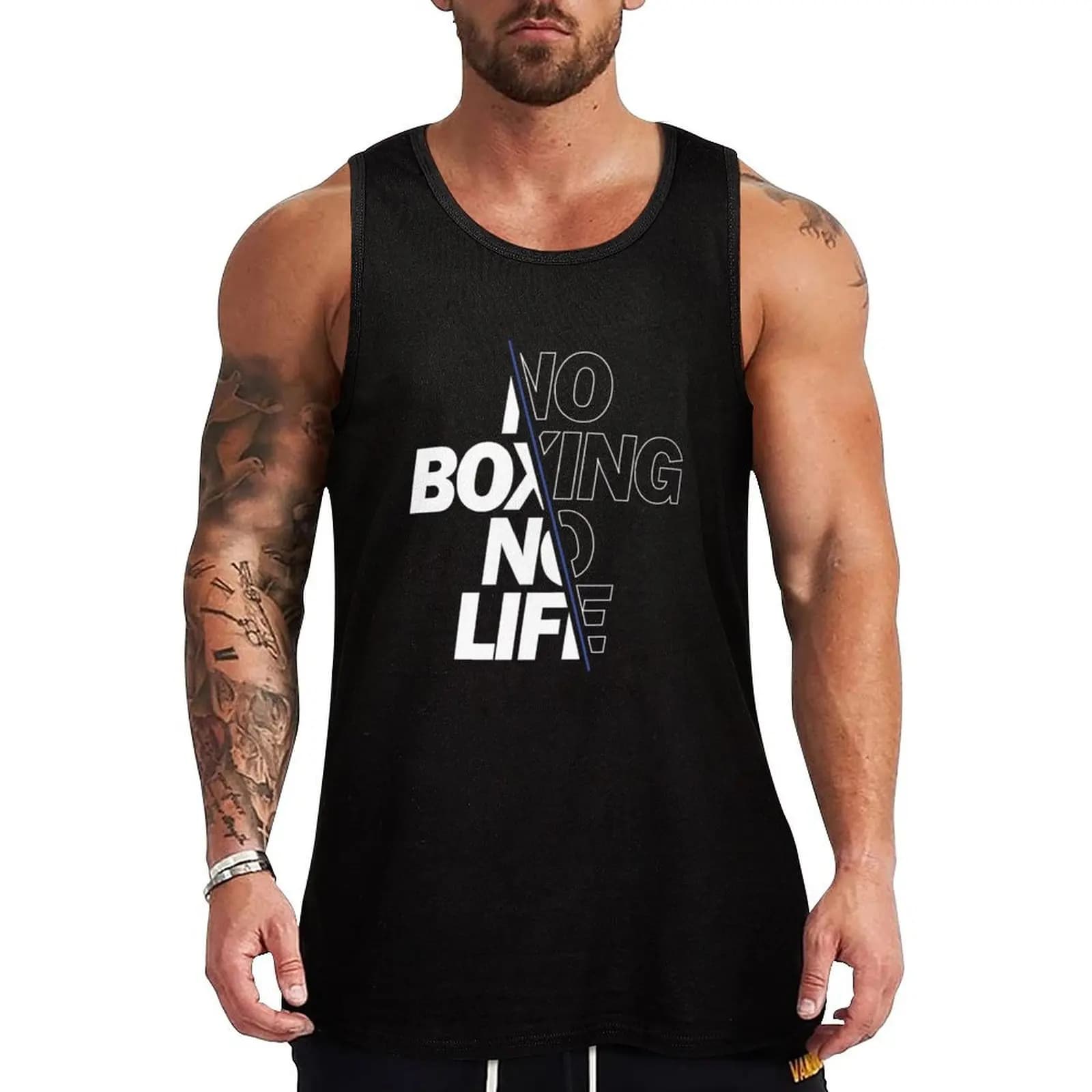 No Boxing No Life canotta gilet estivo da uomo abbigliamento da palestra da uomo