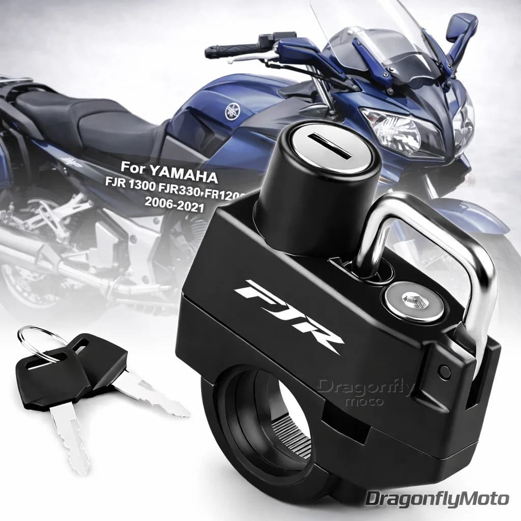 Lucchetto per casco moto per YAMAHA FJR 1300 FJR1300 FJR1200 2006-2021, dispositivo antifurto antiruggine per bloccaggio casco