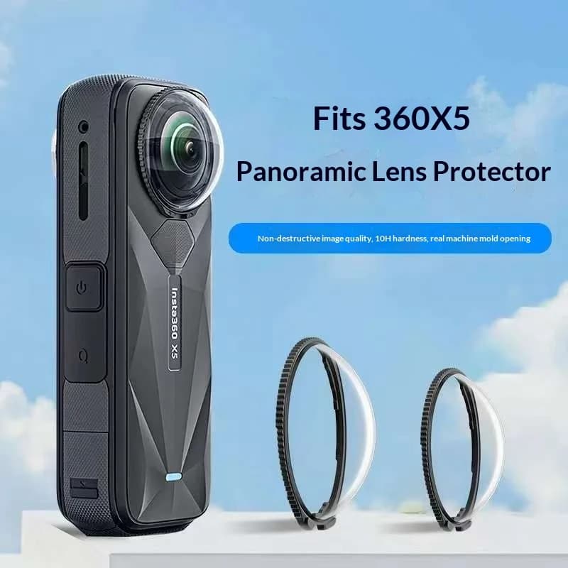 Insta360 X5 Dual Lenten lens cap - Camera lens cover HD overview with Rotating design, Removable Camera accessory
