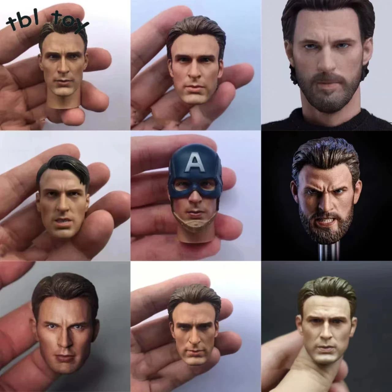1/6 scala giovane Captain Head Sculpt soldato maschio bei attori del film testa giocata modello per 12 pollici Action Figure accessori giocattoli