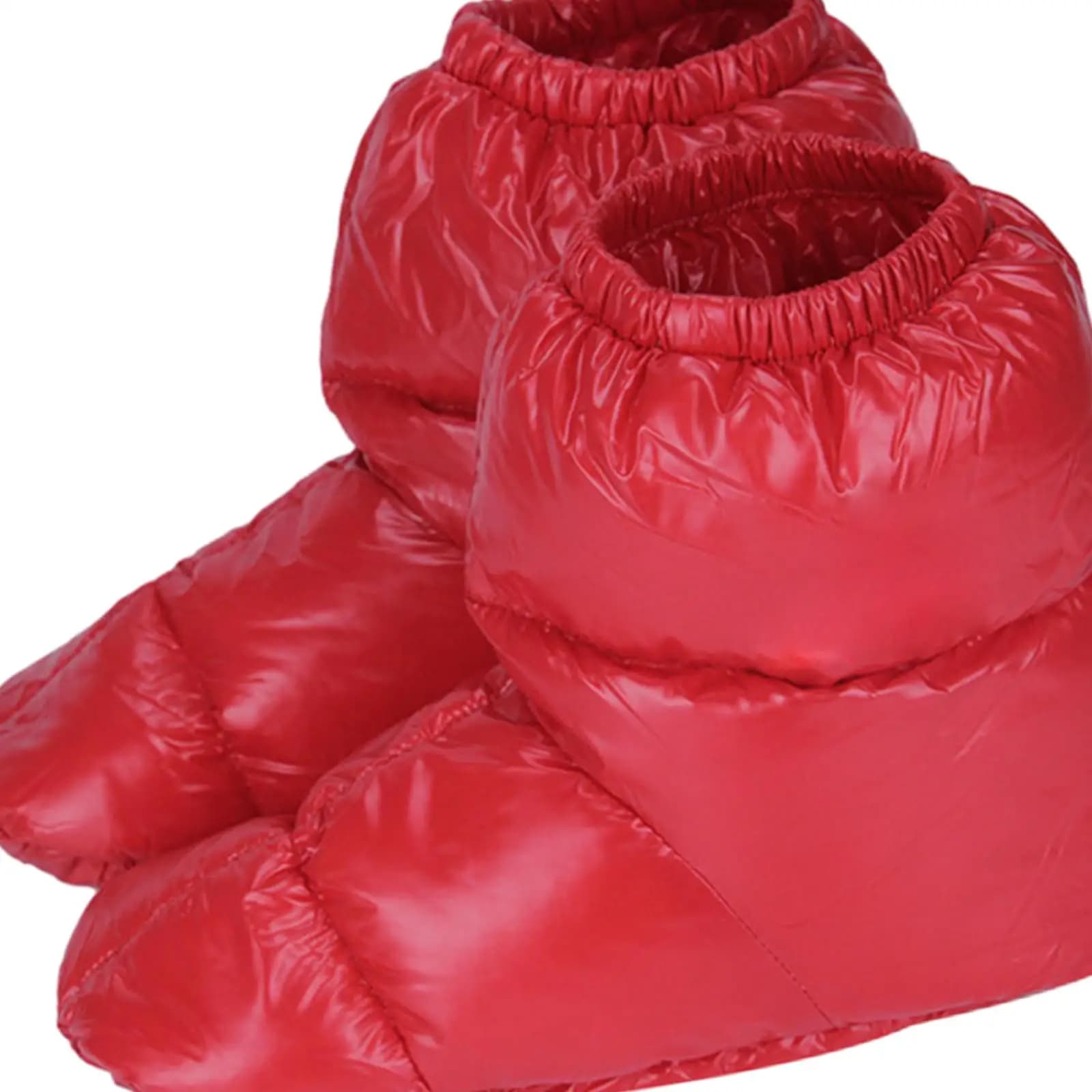 Portable Down Slippers for Camping Hiking with Elastic Opening Warm Lightweight Boot Covers for Adults Indoor Outdoor Cold
