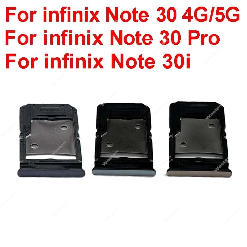 Supporto per lettore vassoio scheda SIM per Infinix Note 30 4G 5G X6833B X6716B X6711 Nota 30 Pro X678B Nota 30i X6716 Parti di ricambio