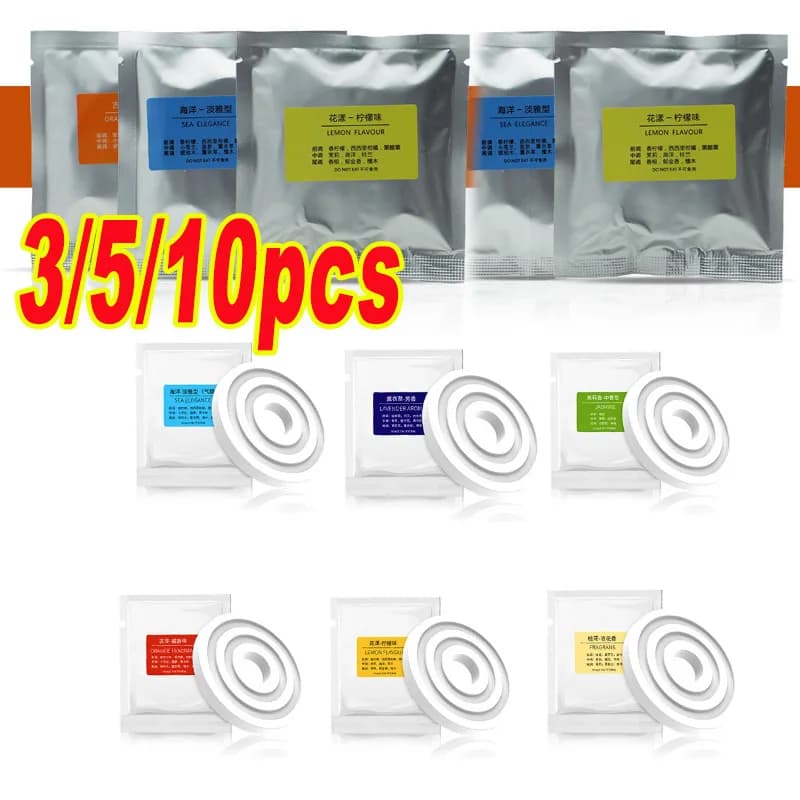 3/5/10PCS Auto With Aromatherapy Tablets Refill Substitution Solid Perfume Air Phrases Fragrance Duration Car Accessories