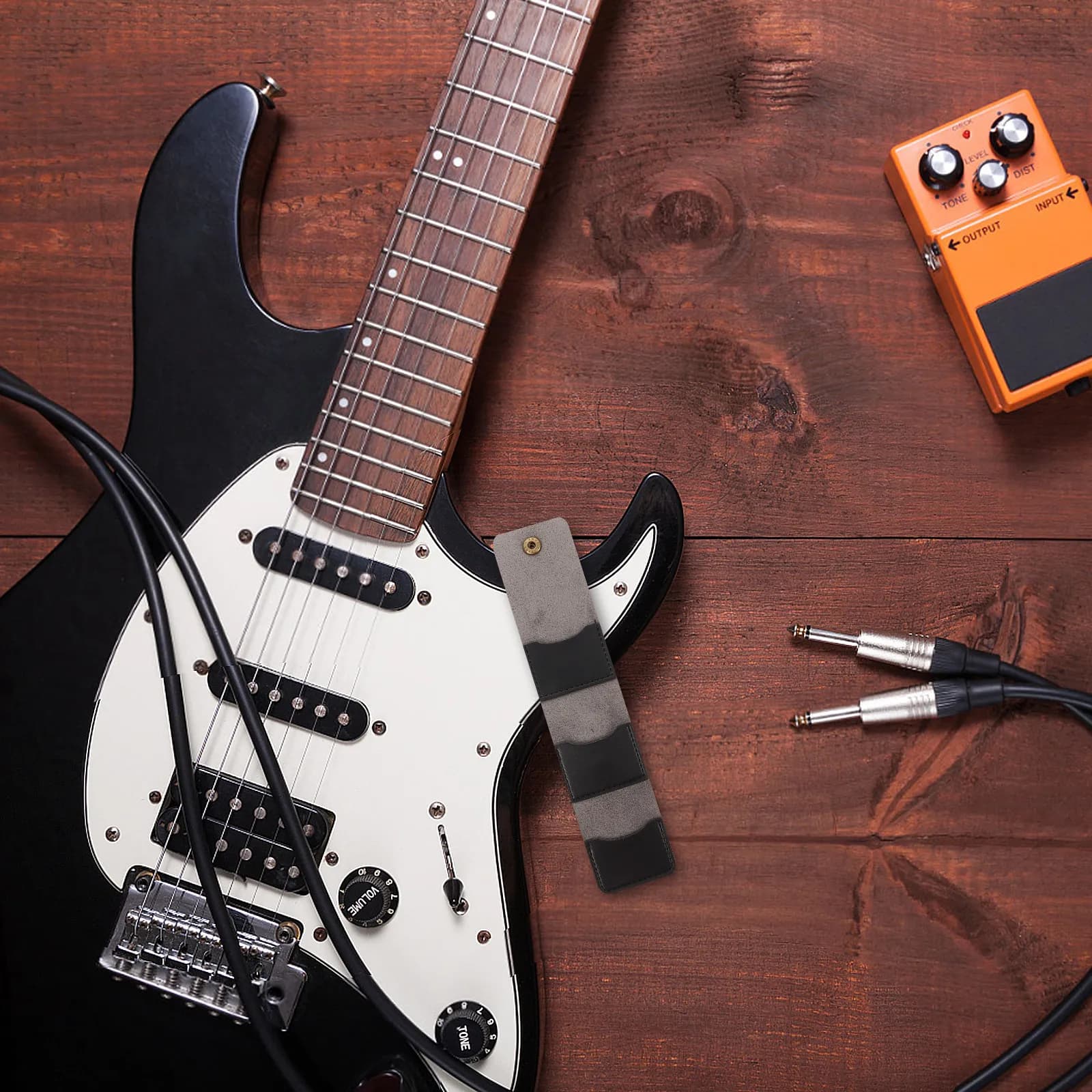 Custodia Porta Plettri in PU per Chitarra Acustica, Elettrica e Basso - Organizzatore Portatile per Plettri