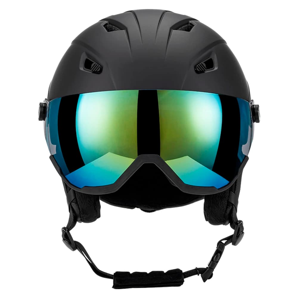 Casco da Sci Integrato per Uomo e Donna, Casco da Snowboard con Visiera Rimovibile, Casco da Sci Regolabile
