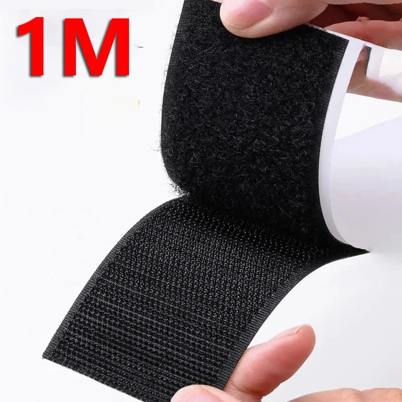 Nastro Adesivo a Strappo Autoadesivo 1/2/3/5M/Lotto, Strisce Velcro con Colla per Fai-da-Te 20-50MM