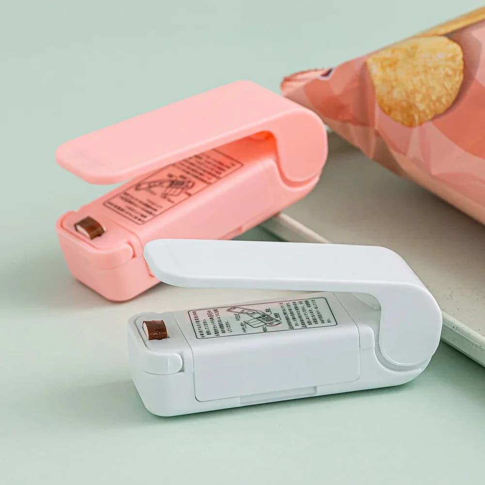 Mini sigillatrice USB termosigillatrice sacchetto di immagazzinaggio pacchetto di plastica sigillatrice per alimenti borsa con clip sigillatrice termica per alimenti portatile