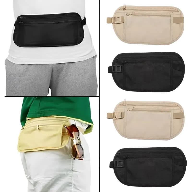 1pcs Sport Running Wais Bag Invisible Travel Waist Packs Pouch For Passport Money Belt Bag Hidden Security Wallet Gift Pack