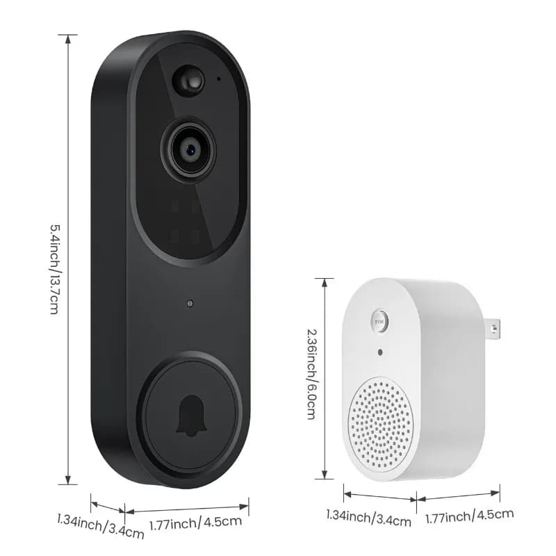 Low power consumption video doorbell WIFI wireless doorbell night high definition intelligent cloud storage home doorbell