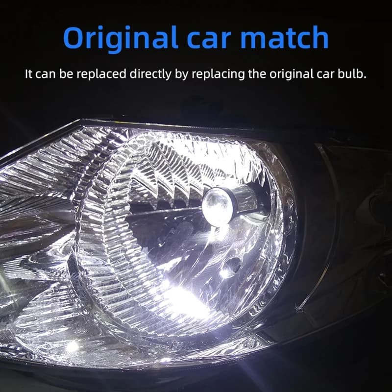 60W/Pair Lamp H4 LED Mini Projector Lens Automobles Bulb 8000LM Conversion Kit Hi/Lo Headlight RHD LHD