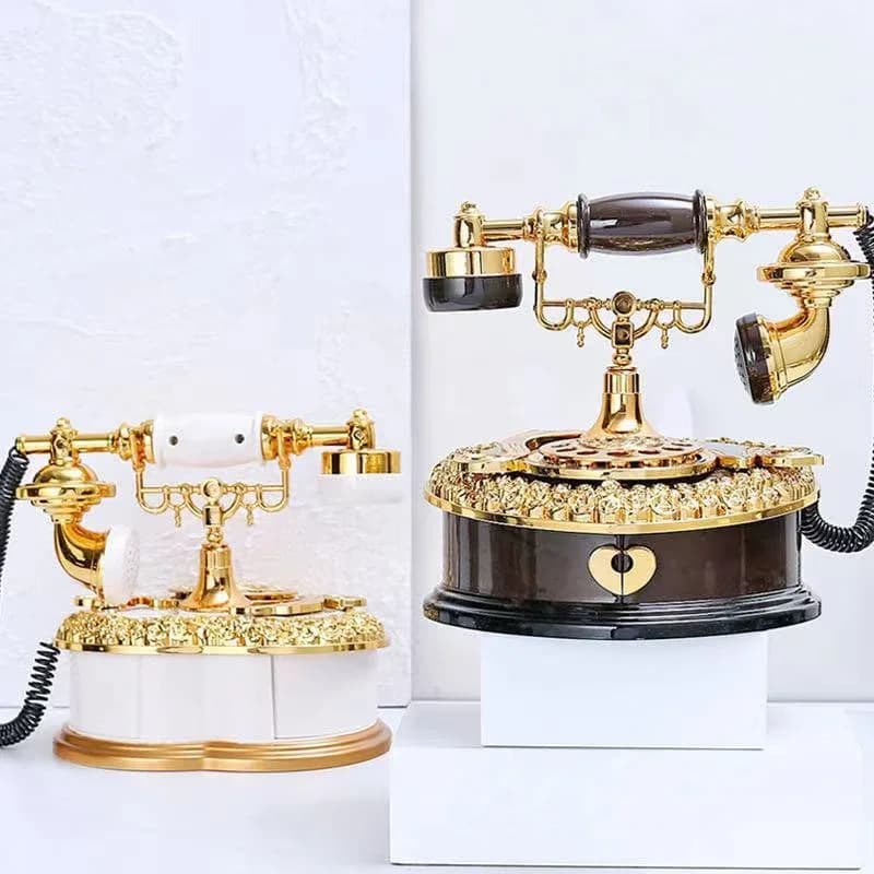 Classic Style Light Luxury Dial Carillon For Old Style Phone Desk For Home Portico Decoration For Home Decoration