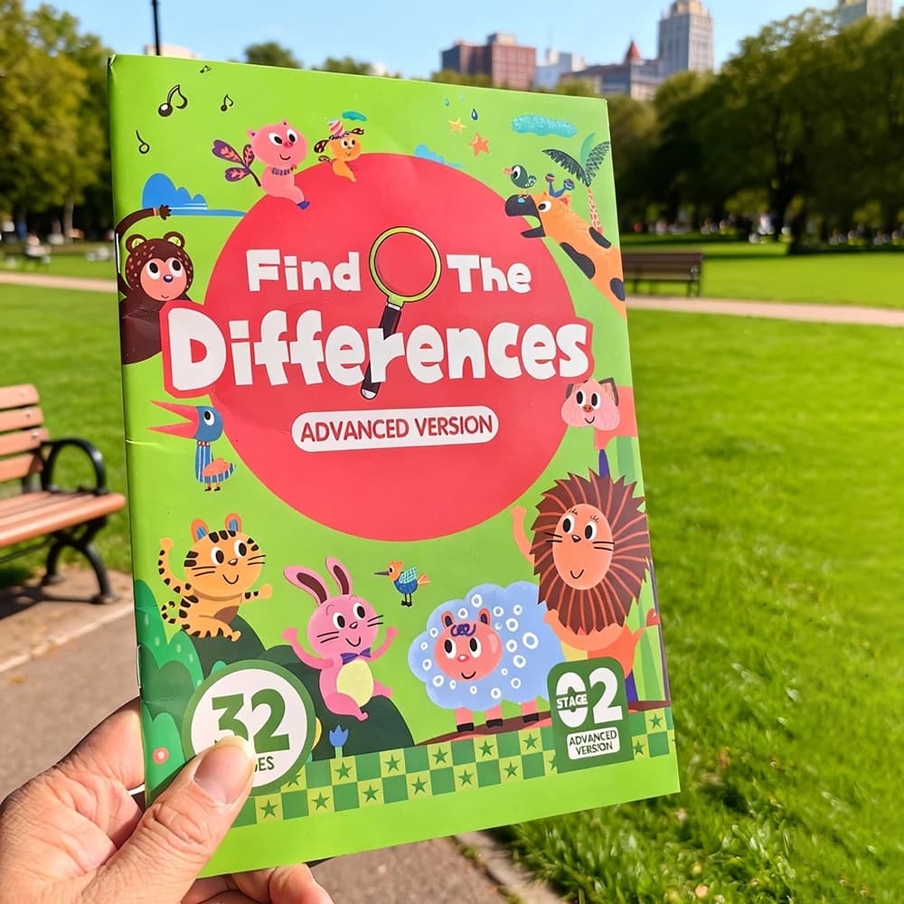 Hide the Differences Activity Book, | Attention and Concentration Training | Find the Differences Game | Scientific Learning Act