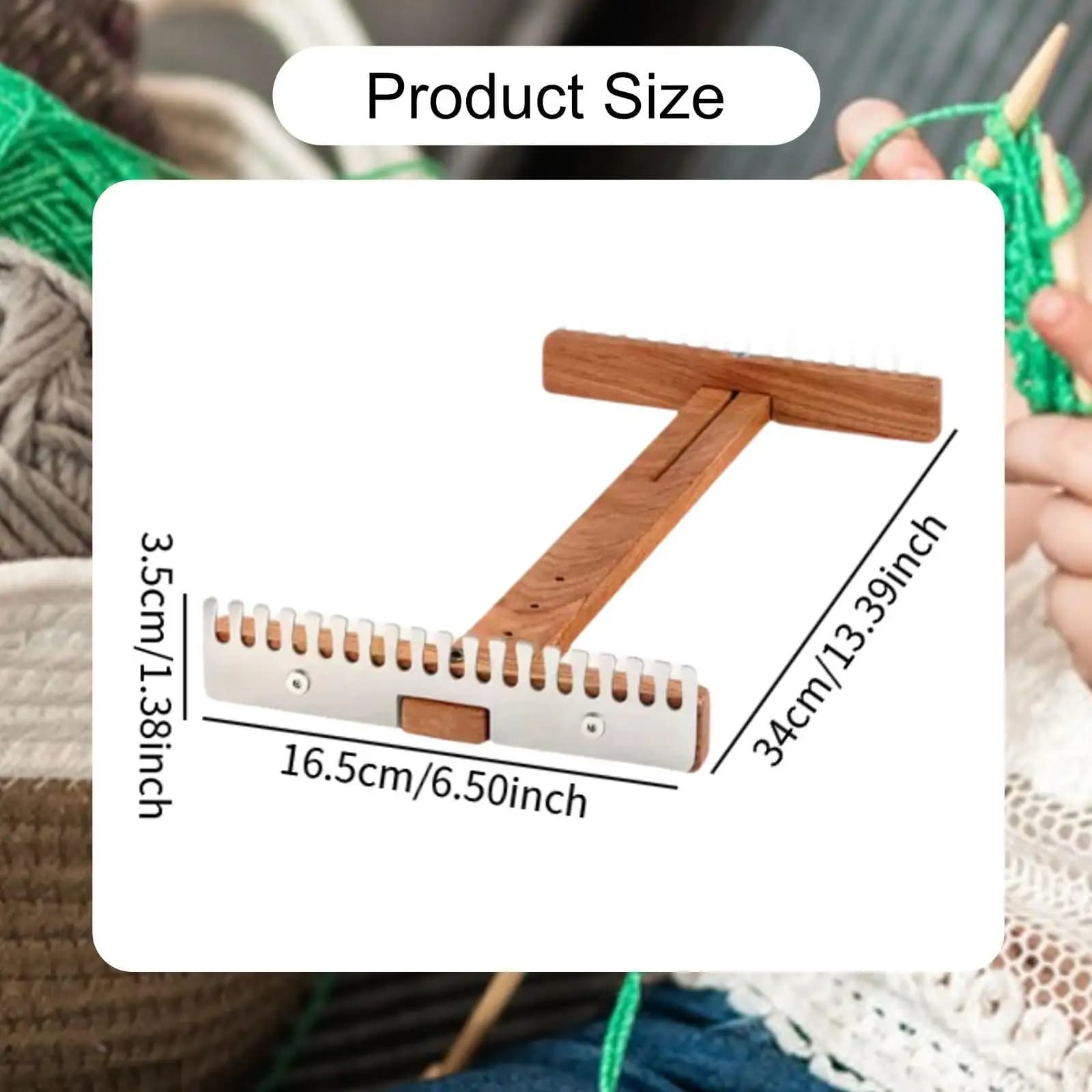 Wooden Craft Weaving Loom Kit, Expandable Wood Weaving Kit, Adjustable Tapestry Weaving Loom for Experts Beginners Art Projects