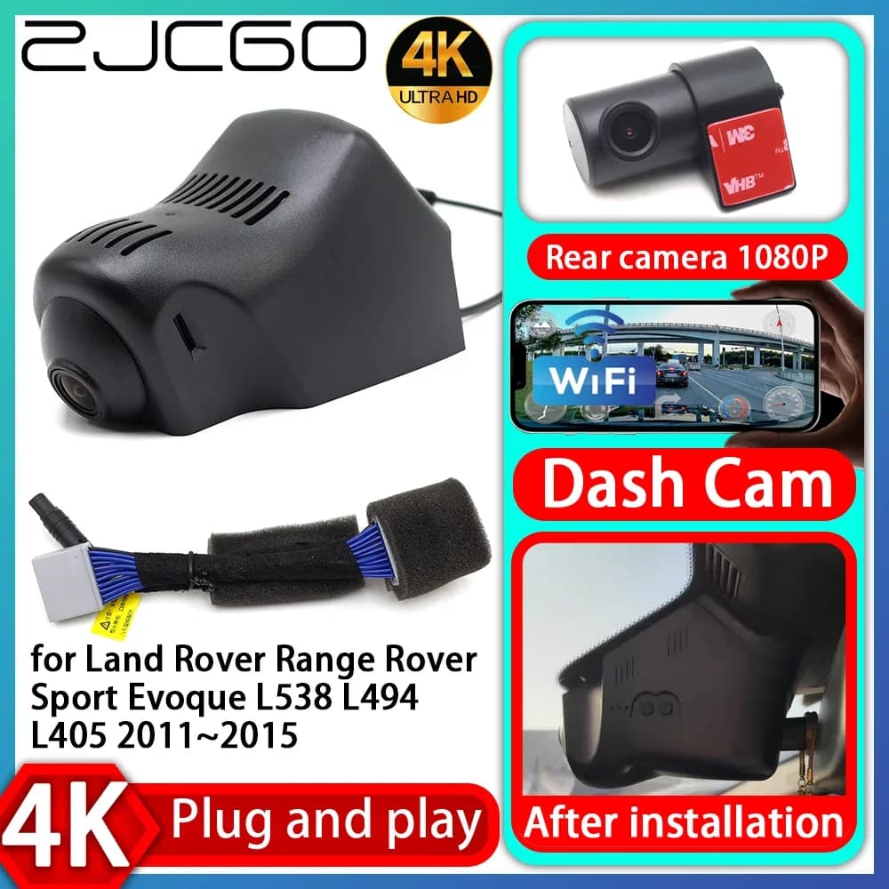 ZJCGO Telecamera DVR 4K 2160P Plug and Play per Land Rover Range Rover Sport Evoque L538 L494 L405 2011-2015