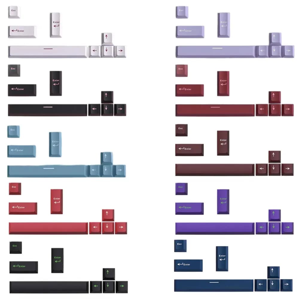 Keycap Cherry Profile in PBT for Mechanical Keyboard, Compatible with MX Switch, Custom Set of 8 Gaming Keyboards