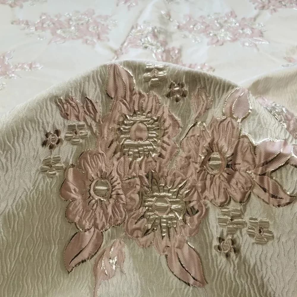 Brocade Fabric High-end Luxury Gold Thread Jacquard Dress Stiff Dress Costumes Women's Clothing Fabrics By The Yard
