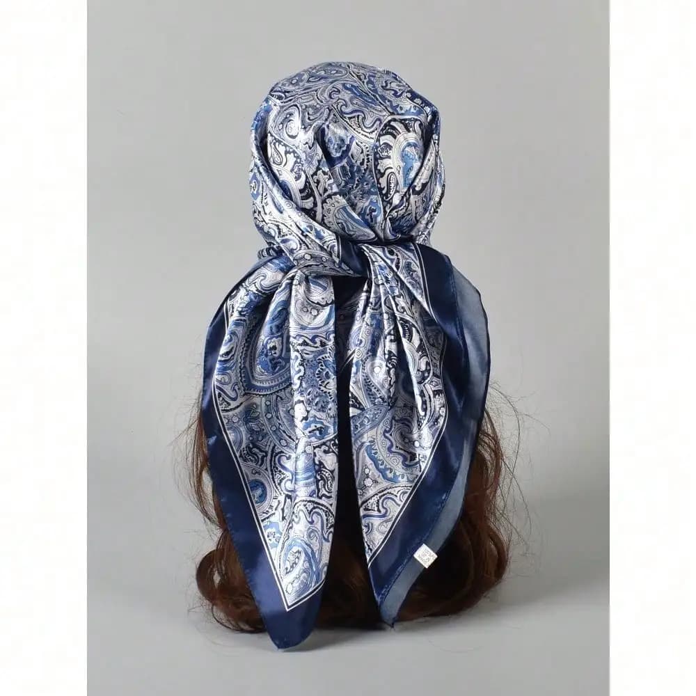 1 pezzo di bandana con motivo Paisley, foulard da donna, bandana alla moda, fascia per capelli, ideale per abbellire il tuo look