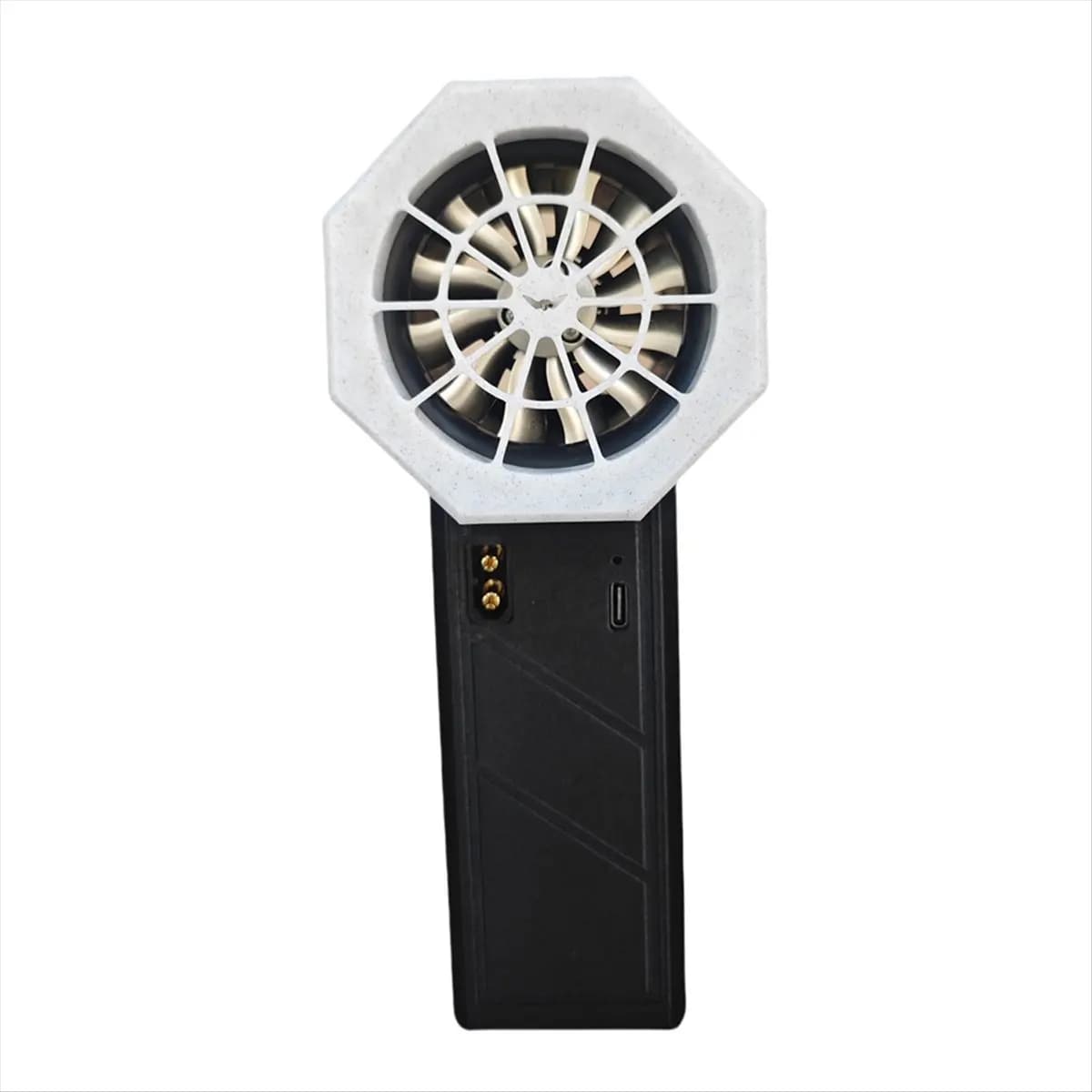 (AIMA) 50E Ventilatore Turbo Portatile per Auto, Soffiatore d'Aria Potente con Motore Brushless da 50mm, Soffiatore Elettrico per Polvere Nero e Bianco Grigio