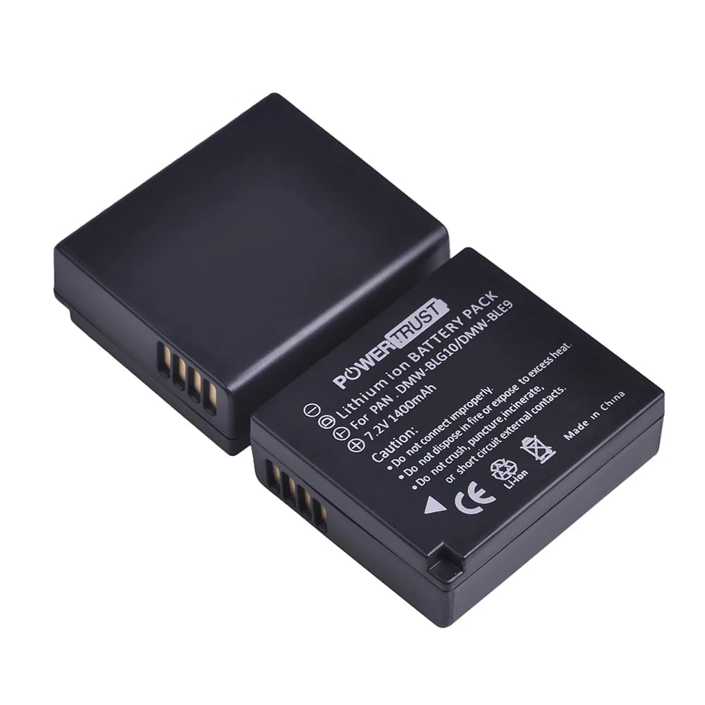 DMW-BLG10 Bateria 1400mAh DMW BLG10 DMW-BLE9 Battery for Panasonic Lumix GF6 GX7 GX9 GX80 GX85 GF3 GF5 LX100 DC-TZ99 DC-ZS80