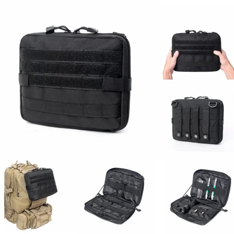 MOLLE Utility Pouch Nylon Organizer Bag Portable EMT First Aid Kit Storage Case Hiking Hunting Outdoor Shooting Gear Accessories