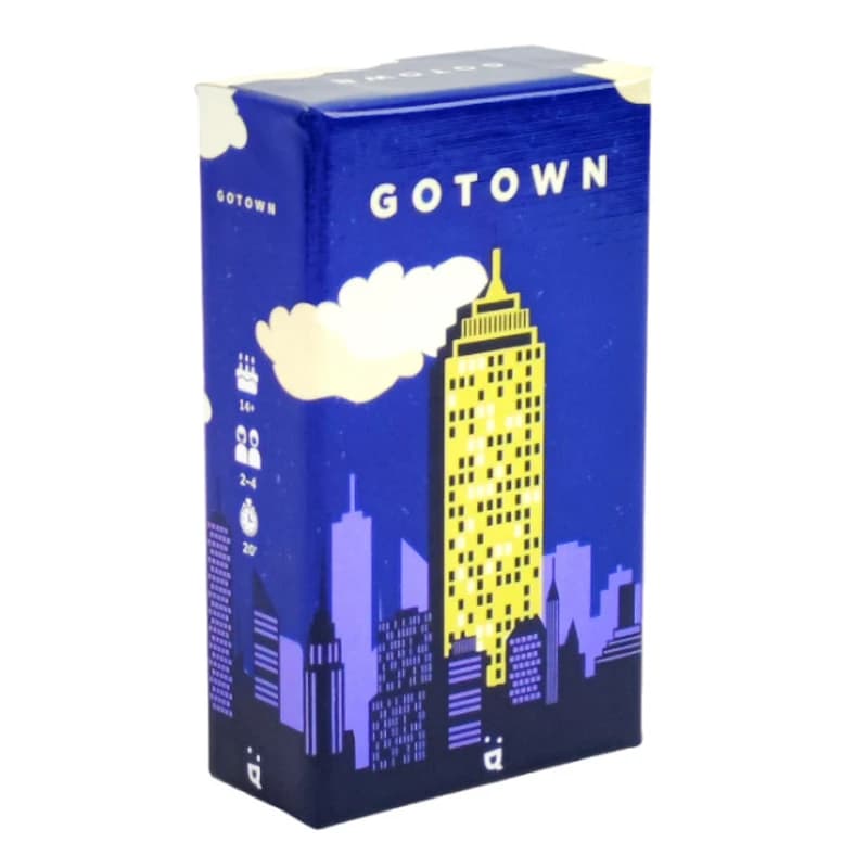 GoTown Card Game, gioco di puzzle per famiglie, divertente gioco per feste, per 2-4 giocatori, 20 minuti di gioco