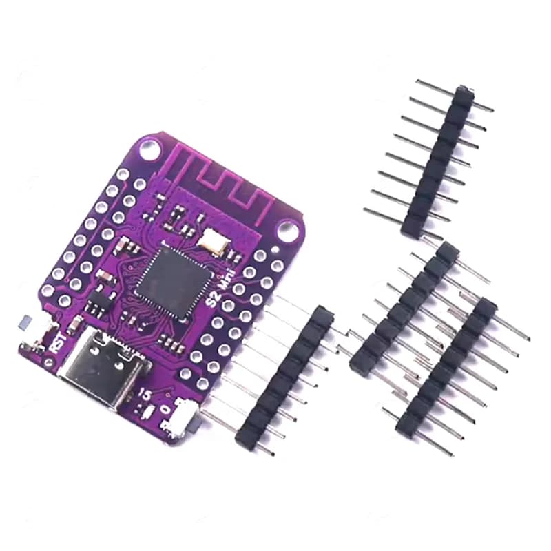 ESP32 S2 Mini V1.0.0 - IoT WiFi LOLIN based on ESP32-S2FN4R2 ESP32-S2 with 4MB FLASH and 2MB PSRAM, compatible with MicroPython and Arduino
