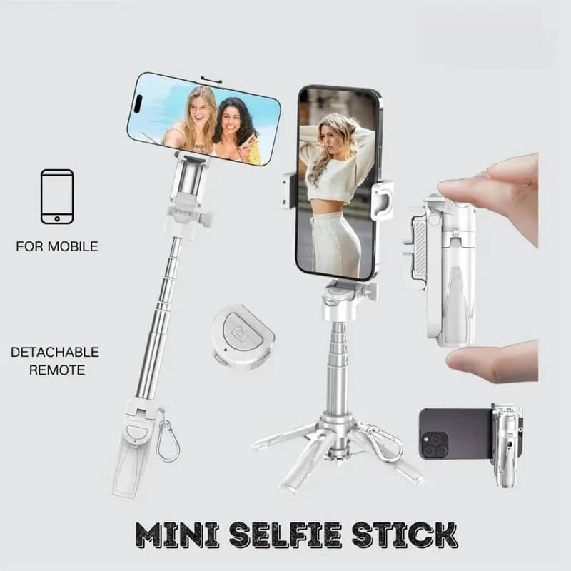 Mini telefono selfie stick treppiede supporto per telefono estensibile con controllo wireless per la creazione di contenuti/Vlog/registrazione video/live streaming