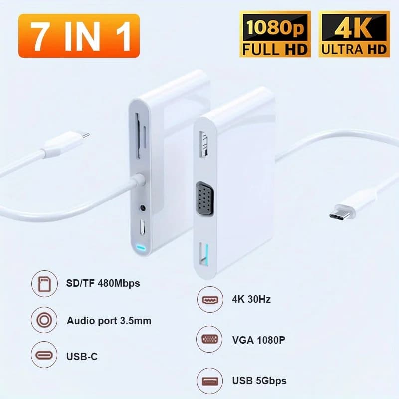 Type c Hub Usb C to HDMI-compatible Splitter HUB Type-c to HDMI-compatible USB3.0 Docking Station For Laptops MacBook Air Pro