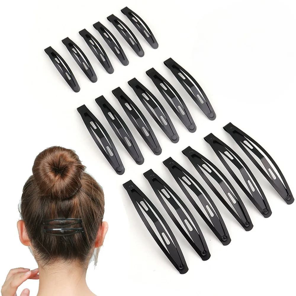 Fermaglio per capelli a forma di goccia d'acqua, semplici fermagli a scatto in metallo, accessori per capelli fai da te fatti a mano per donna