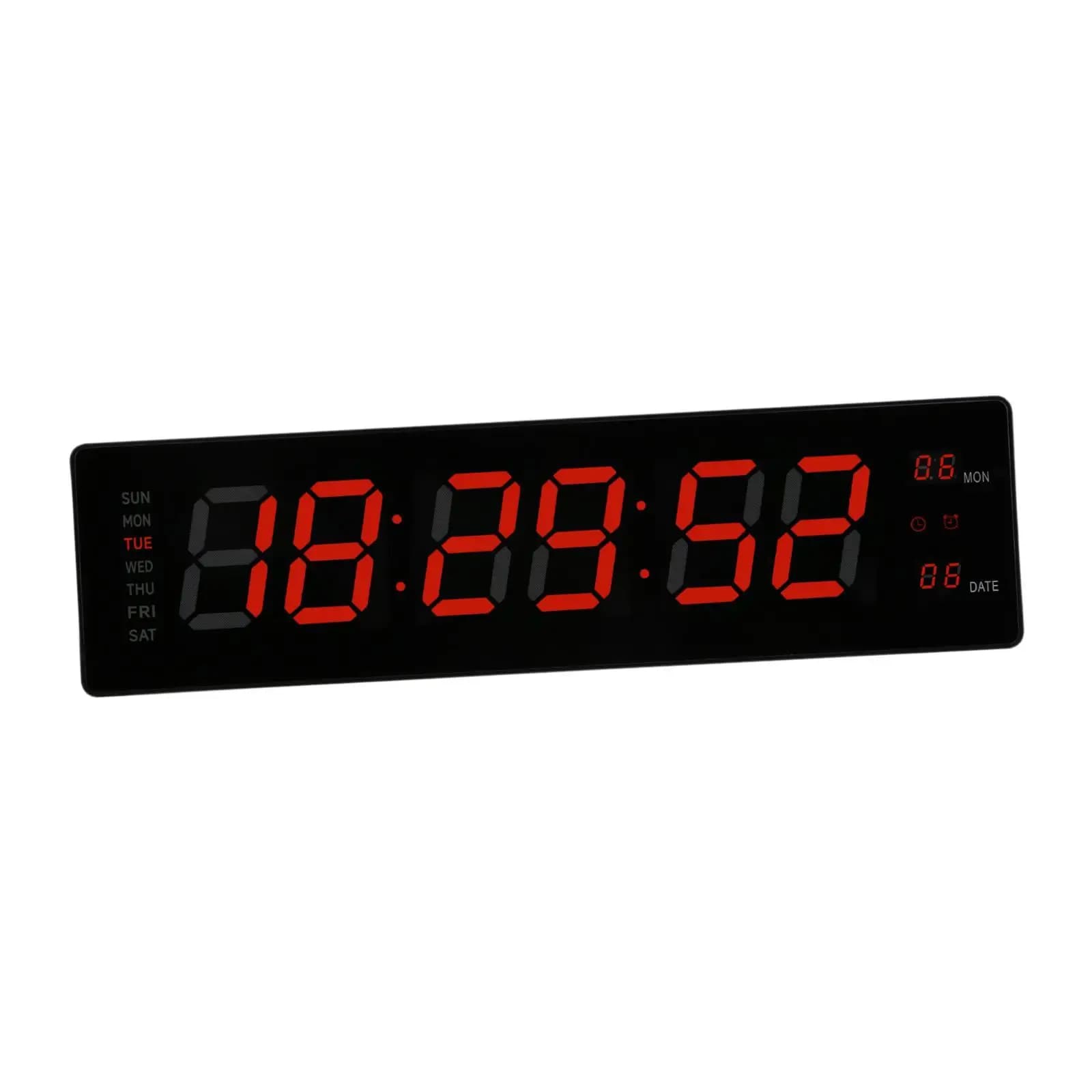 Digital LED Wall Clock with Large Display Calendar, Desk Clock for Hall, Home, Gym, Decoration