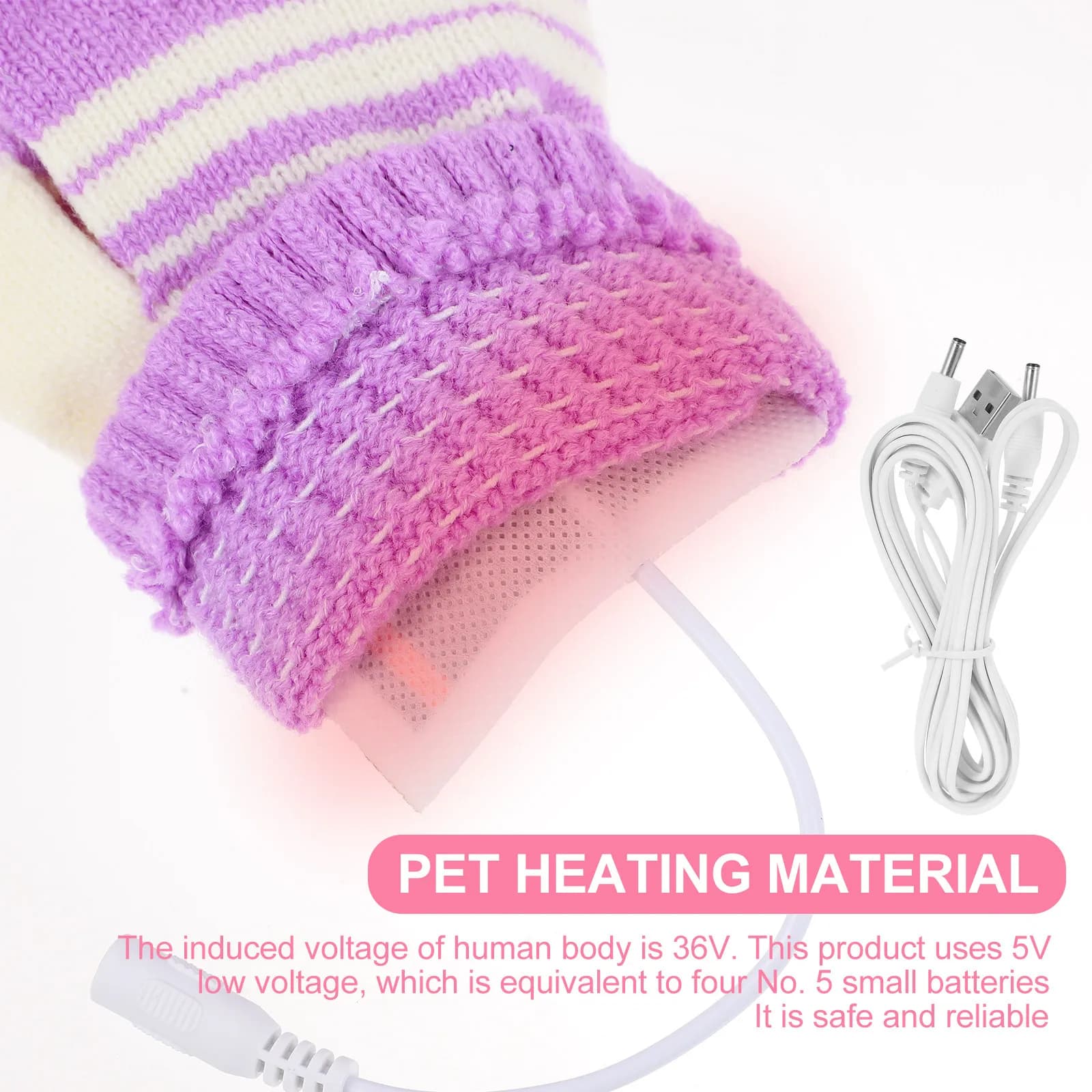 2 paia di guanti riscaldati tramite USB, scaldamani elettrici caldi per l'inverno, per digitare, sciare, ciclismo, corsa, giochi, uso interno ed esterno, unisex
