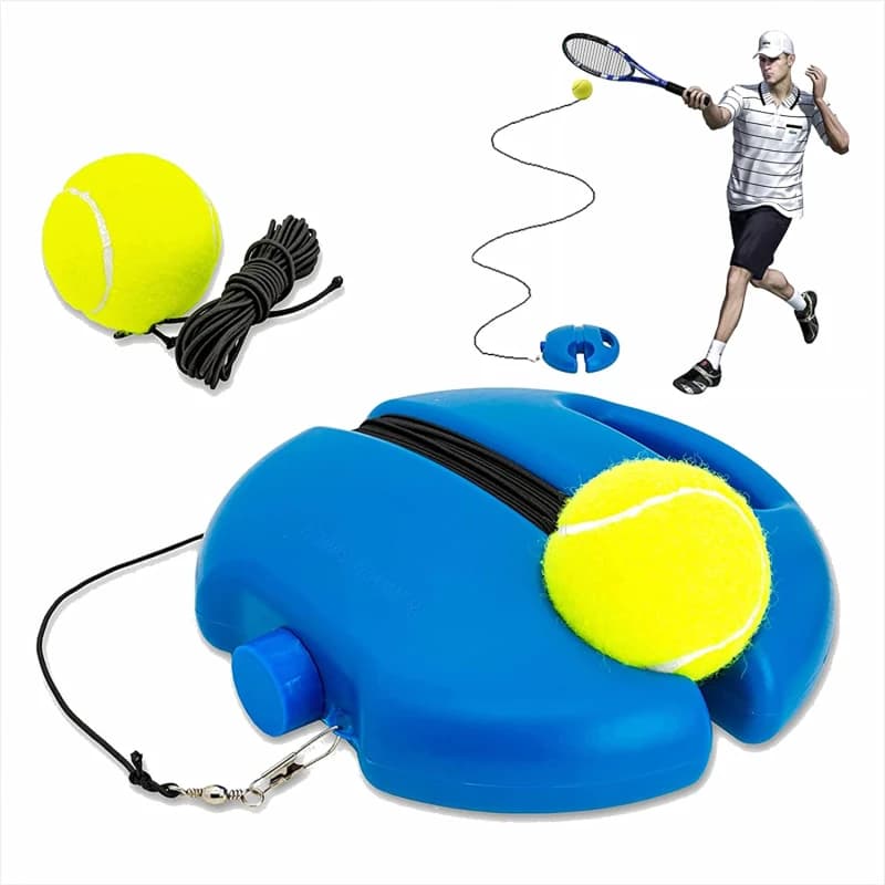 Palla da rimbalzo per allenatore di tennis con battiscopa a corda Studio autonomo Strumento per l'allenamento dell'ammortizzatore da tennis Attrezzatura per esercizi