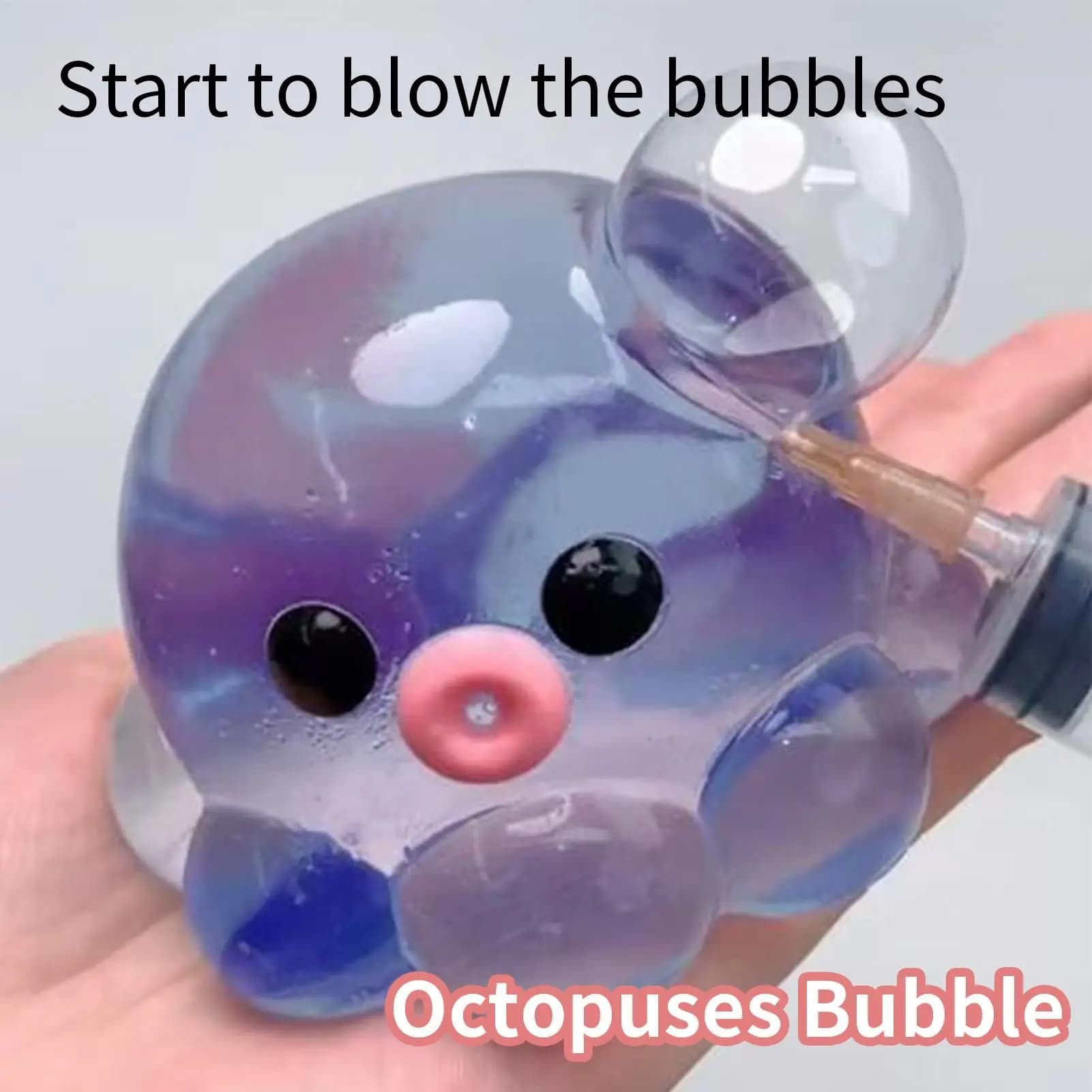 Squish y Bubble Pop Fidget Toy, gomma A SMR spremere palla sensoriale e polpo popper, giocattolo anti-ansia per feste divertenti adulti bambini