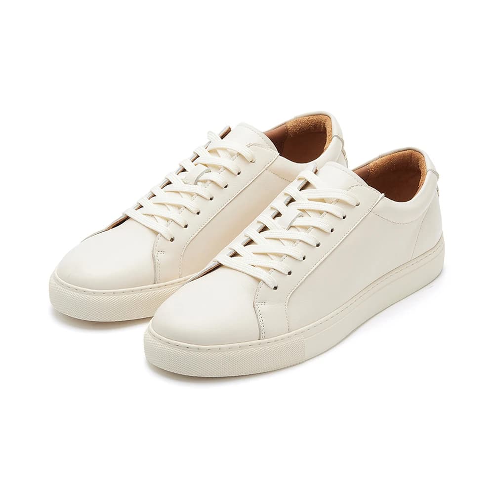Scarpe Loafer da Uomo in Vera Pelle di Vacchetta Stile Skateboard, Bianche, Resistenti, in Pura Pelle, Casual ed Eleganti