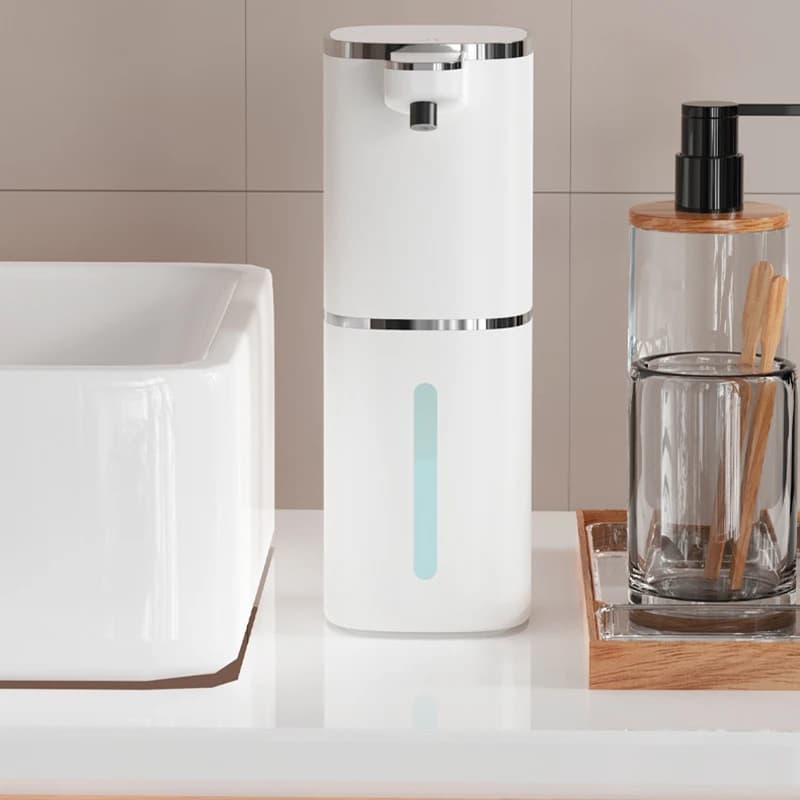 Dispenser di Sapone Automatico a Sensore da Parete, Igienizzante Mani Intelligente, Erogatore di Sapone, Dispenser di Schiuma per Lavaggio Mani Domestico