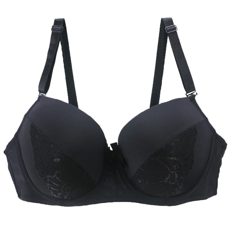 2023 New Sexy Full Cup Push Up reggiseni pizzo diamante decorativo Bralette confortevole donna nero blu bianco intimo