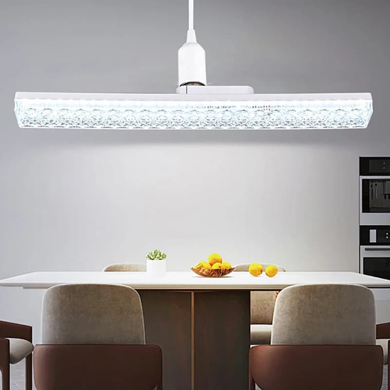Lampadina a striscia led super luminosa E27 23/30/40CM lampada da soffitto a vite per uso domestico ad alta potenza luminosità lunga lampadina di cristallo