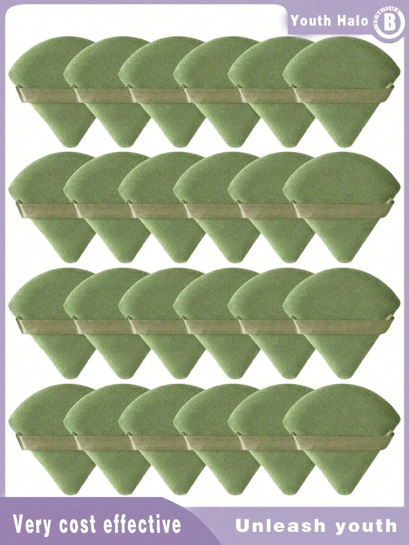 15 spugnette per il trucco con contenitore, inclusi 3 spugnette per il trucco, 3 mini spugnette per il trucco, 3 mini applicatori per polvere, 3 mini applicatori per polvere e 3 mini cuscini per le dita per l'applicazione di fondotinta cushion, liquido, crema e polvere. Spugne per il Trucco Multicolore