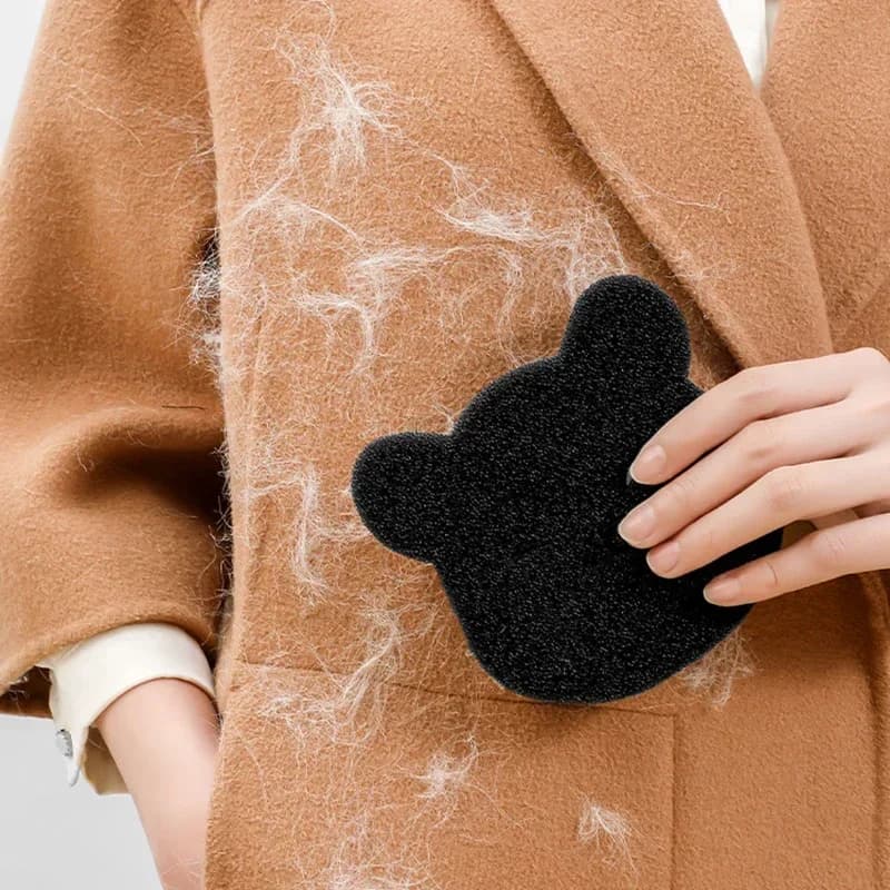 2/4 pz lavanderia palla lavatrice Lint Catcher forma di orso Pet Hair Remover vestiti riutilizzabili divano gatto cane spugna per la pulizia dei capelli